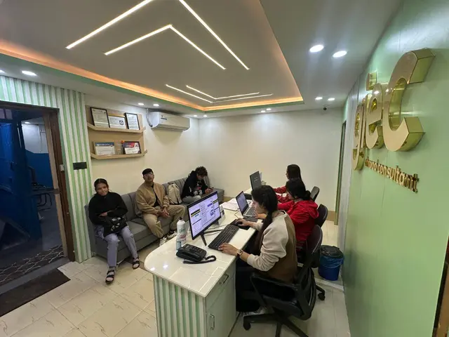 GIEC front desk and reception view