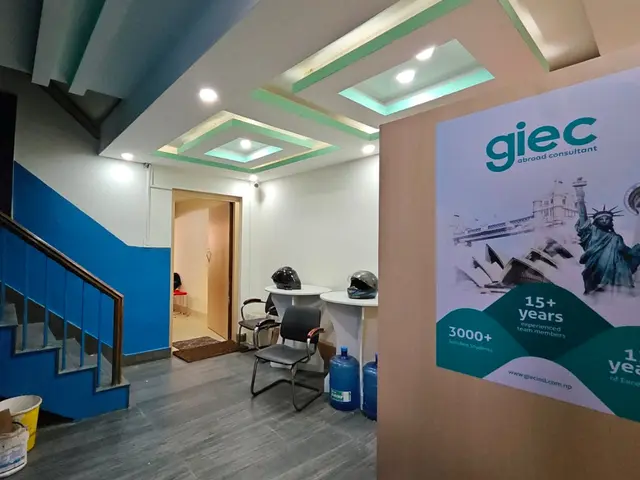 Outside waiting area at GIEC